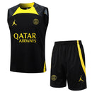 Kit Treino PSG - Black + Yellow Edition