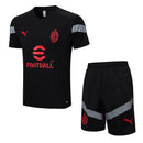 Kit Treino AC Milan - Black Edition